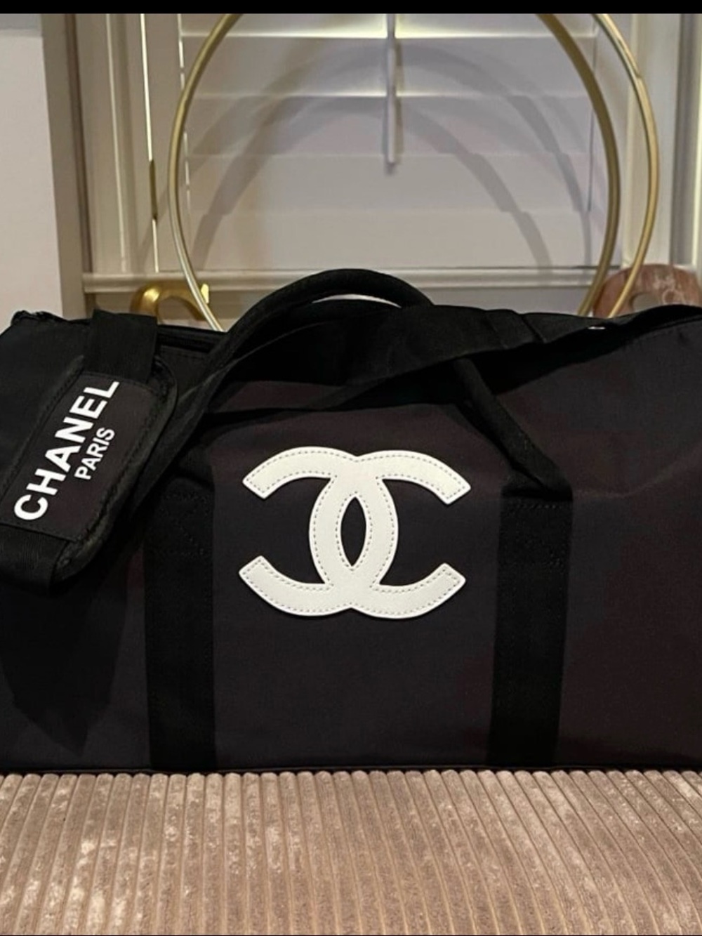 NEW Novelty CC Black and White Duffel Bag GWP / VIP